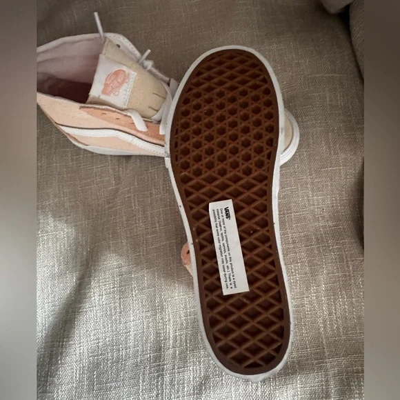 New Vans Sk8-Hi Tapered Stackform Peach Color block Platform Shoes Size 7 - Picture 10 of 10